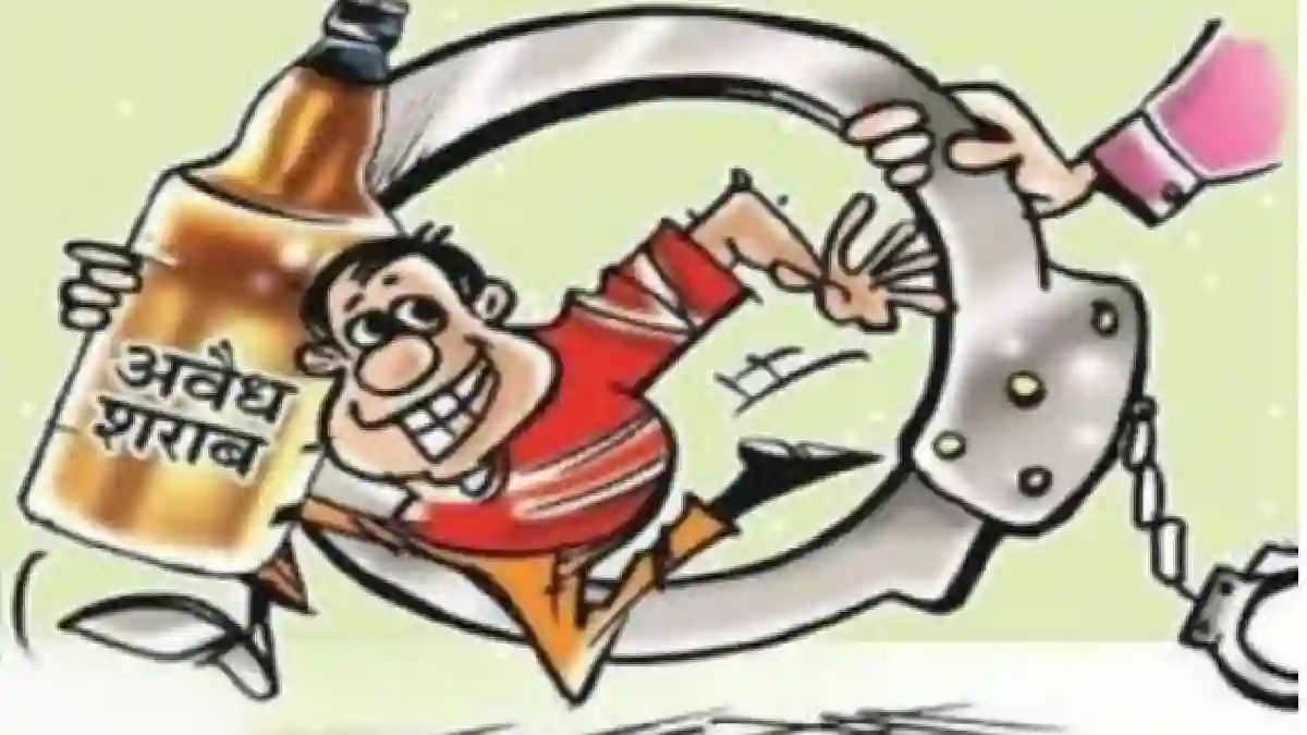 बसना : अवैध शराब मामले में की गई कार्रवाई - CG Sandesh