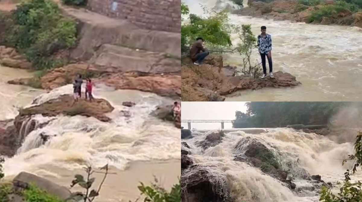 CG : मूसलाधार बारिश के बीच नदी-नालों पर रील-सेल्फी बनाई तो ह... - CG Sandesh