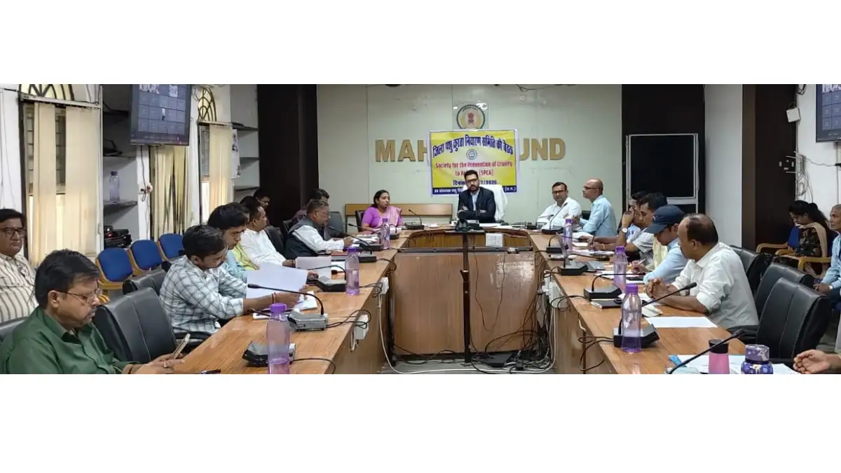 महासमुंद : पशु क्रूरता निवारण समिति की बैठक आयोजित - CG Sandesh