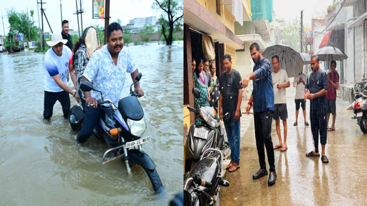 पहली ही बारिश में डूबा रायपुर, कांग्रेस ने भाजपा सरकार और नग... - CG Sandesh