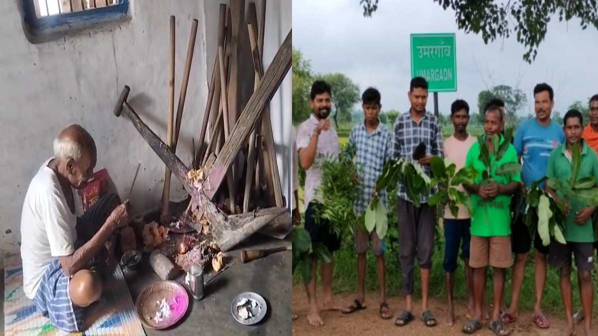 नगरी-सिहावा में हरेली का रंग, गेड़ी पर दौड़ते बच्चों ने बांध... - CG Sandesh
