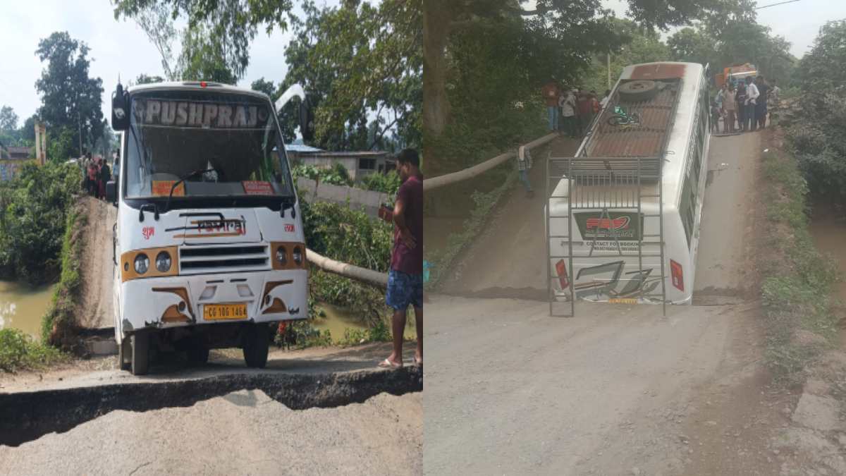 रतनपुर–पेन्ड्रा मार्ग पर राहत, बासाझाल पुल टूटने के बाद शुरू... - CG Sandesh
