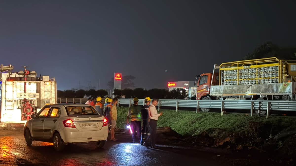 भिलाई: CNG टैंकर में लीकेज से मचा हड़कंप, NH-53 बाईपास पर लग... - CG Sandesh