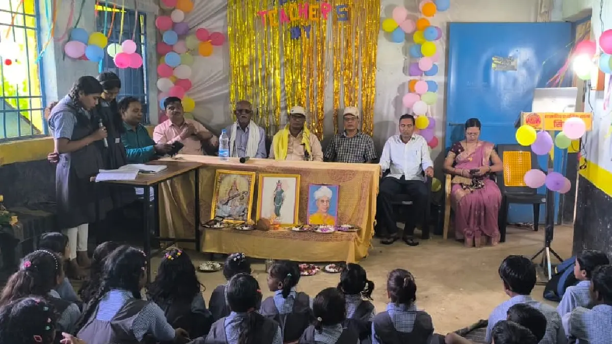 सरायपाली : शिक्षकों के सम्मान से महका विद्यालय परिसर - CG Sandesh